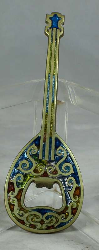Bottle opener - guitar with inlay