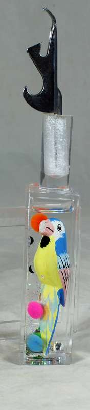 BOTTLE OPENER - CAYMAN ISLAND WITH A PARROT IN WATER - BID NOW!!!