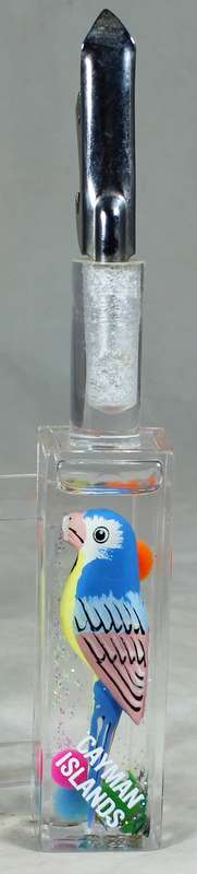BOTTLE OPENER - CAYMAN ISLAND WITH A PARROT IN WATER - BID NOW!!!