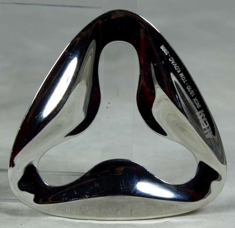 BOTTLE OPENER - ALESSI (TOM KOVAK 2008) SILVER TRIANGLE - BID NOW!!!