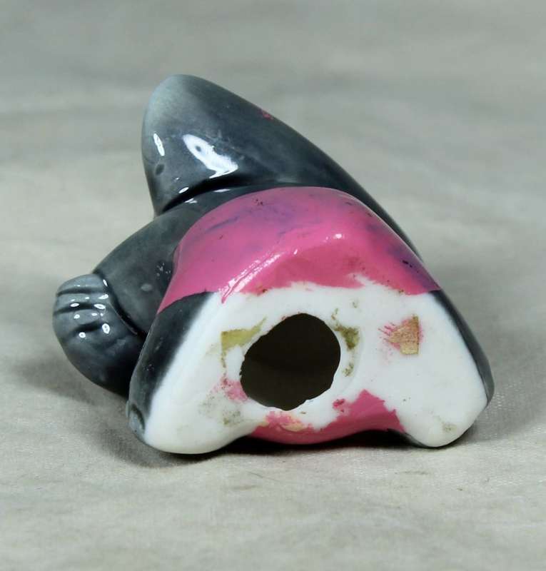 Miniature porcelain baby elephant