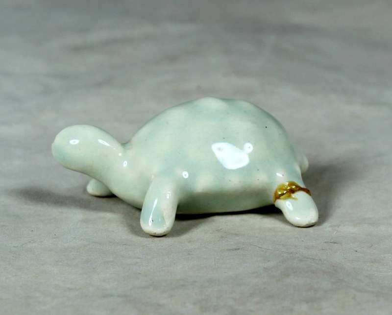 Miniature porcelain tortoise