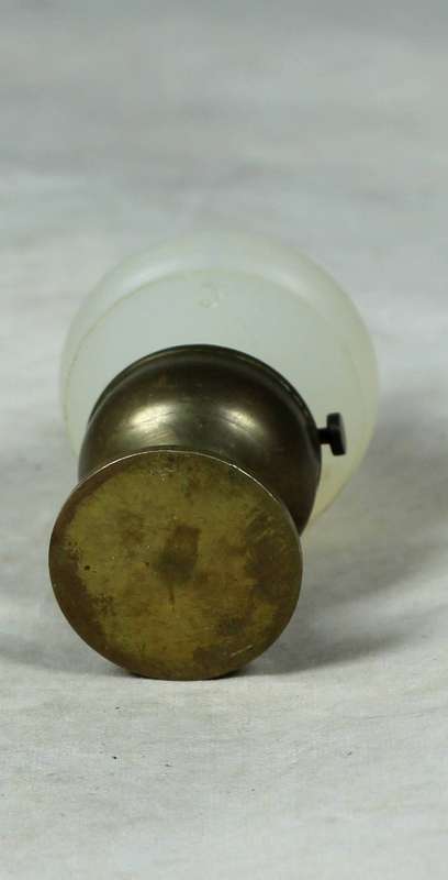 Miniature brass table lamp