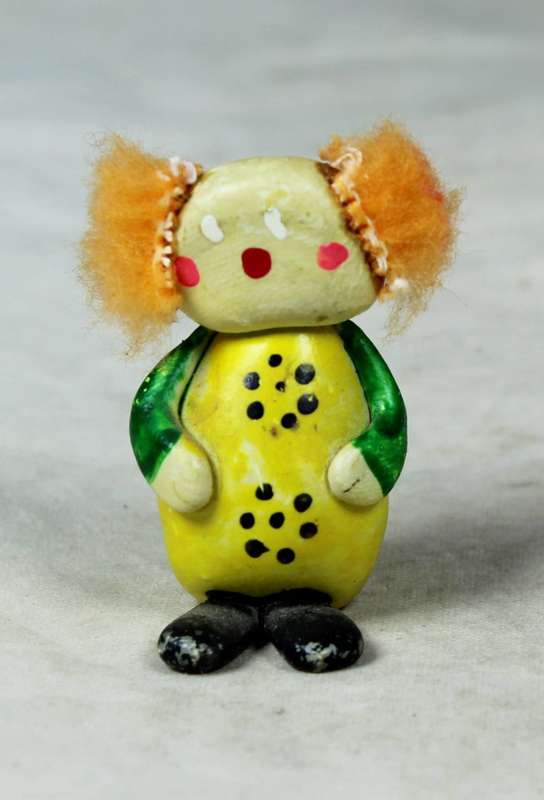 Miniature clown with orange hair