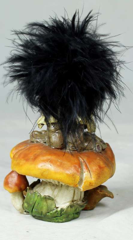 A BROWNIE STANDING ON A MUSHROOM - BY ANTHONY FISHER - BID NOW!!!