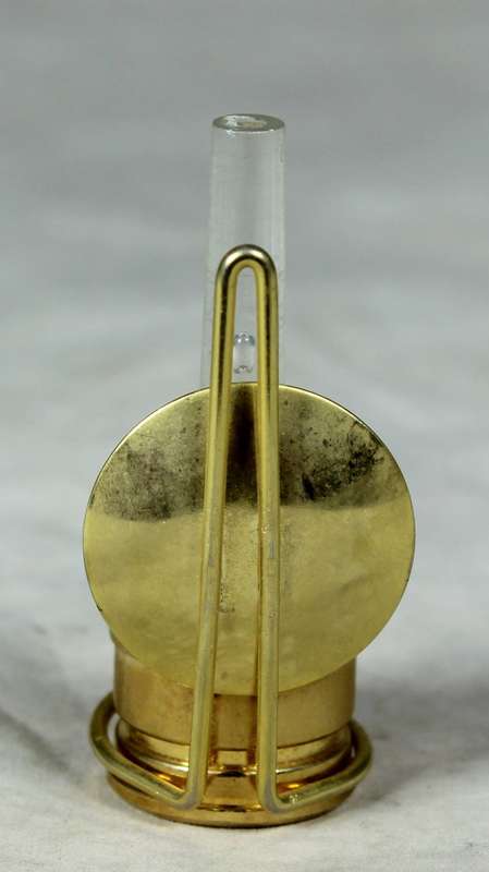 Miniature bronze gas light with reflector
