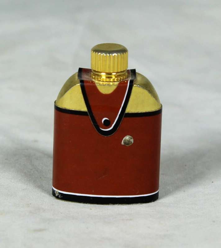 Miniature bronze flask