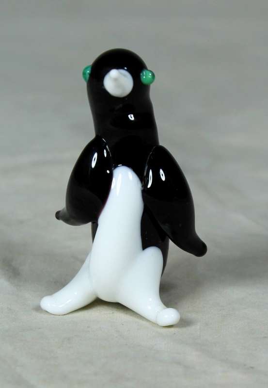 Miniature black and white penguin