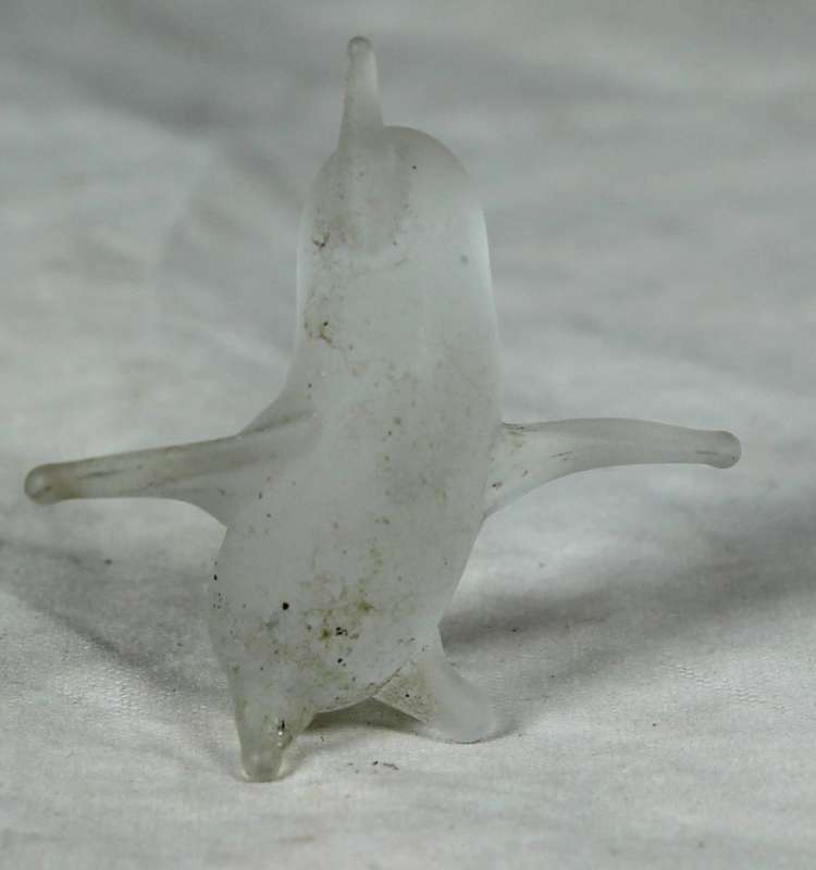 Miniature frosted penguin spotted
