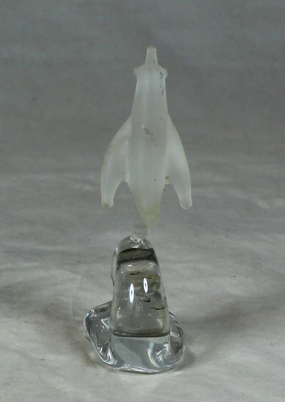 Frosted penguin on a pedestal