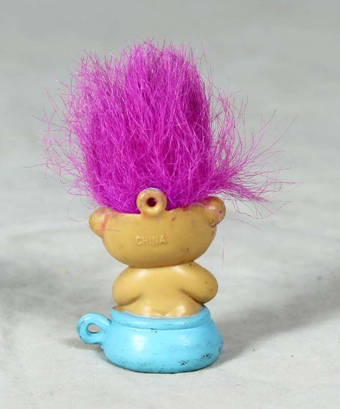 TROLL DOLL MADE IN CHINA - SMALL BABY TROLL ON A POTTIE - BID NOW!!!!