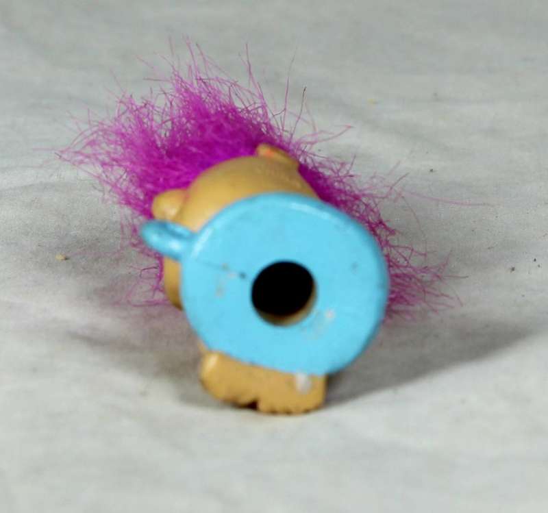 TROLL DOLL MADE IN CHINA - SMALL BABY TROLL ON A POTTIE - BID NOW!!!!