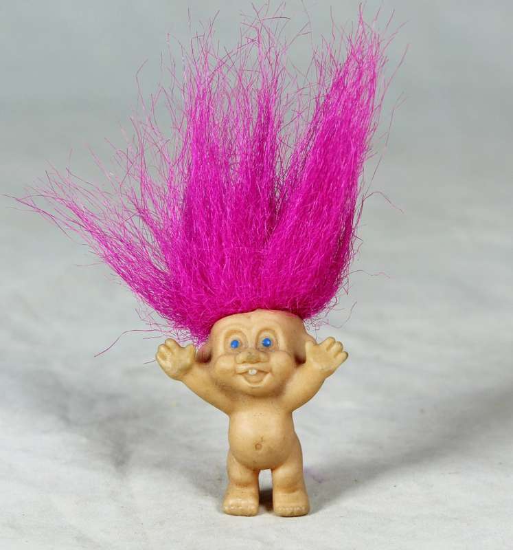 SMALL TROLL WITH RED HAIR  - BID NOW!!!!