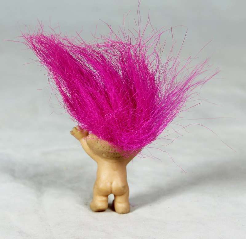 SMALL TROLL WITH RED HAIR  - BID NOW!!!!