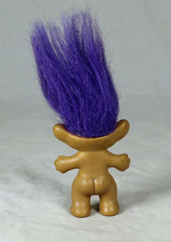 TROLL DOLL WITH PURPLE HAIR - BID NOW!!!!