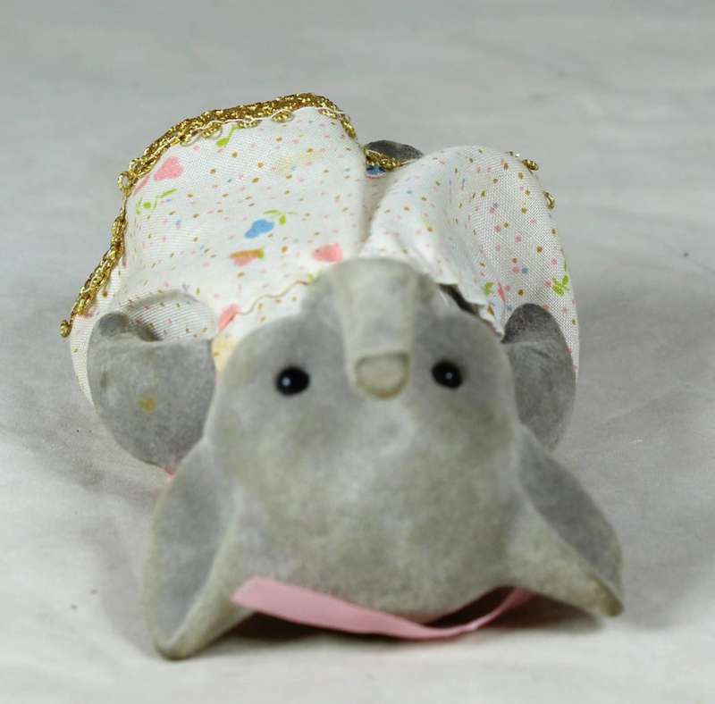 A  SMALL FURRY MOTHER ELEPHANT - BID NOW!!!!