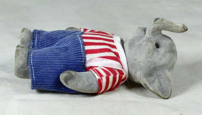 A  SMALL FURRY DADDY ELEPHANT - BID NOW!!!!