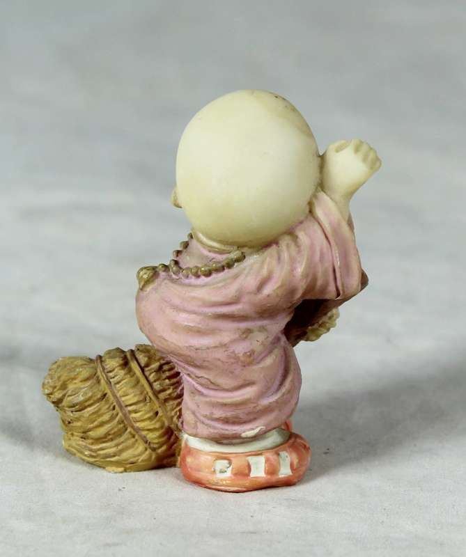 Baby Buddha - Monk Riding a Broom