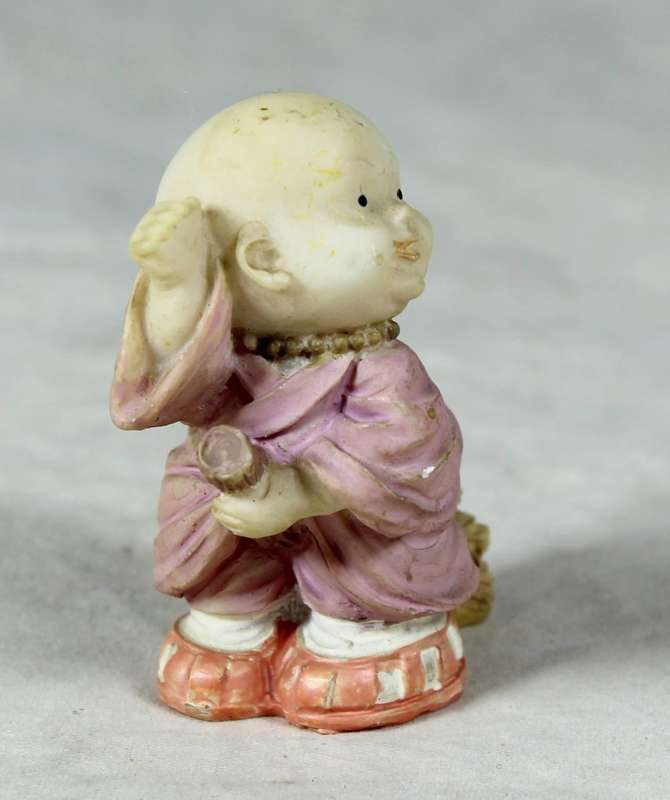 Baby Buddha - Monk Riding a Broom