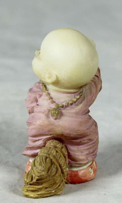 Baby Buddha - Monk Riding a Broom