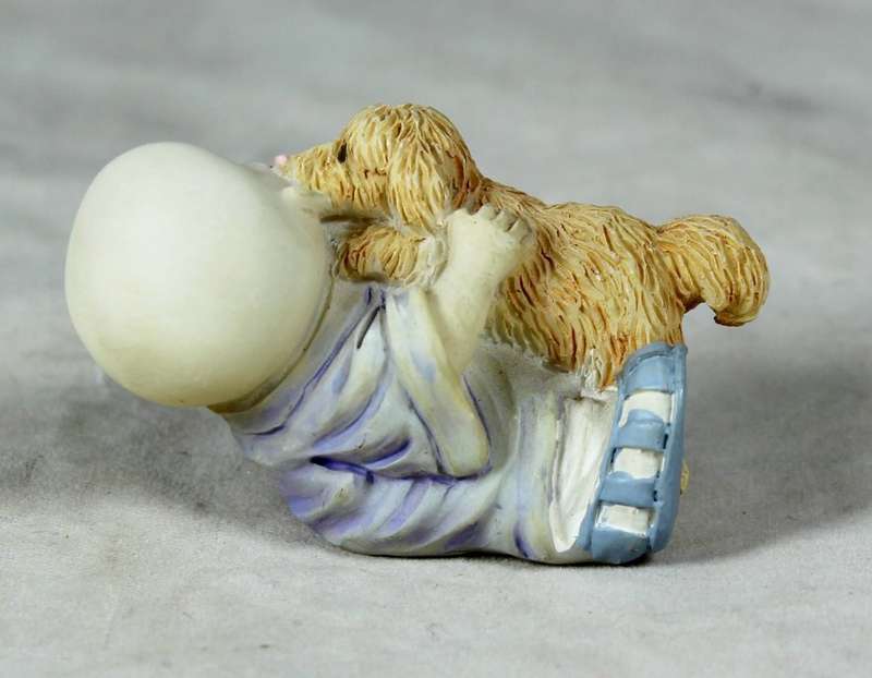 Baby Buddha - Monk Playing with a Puppy