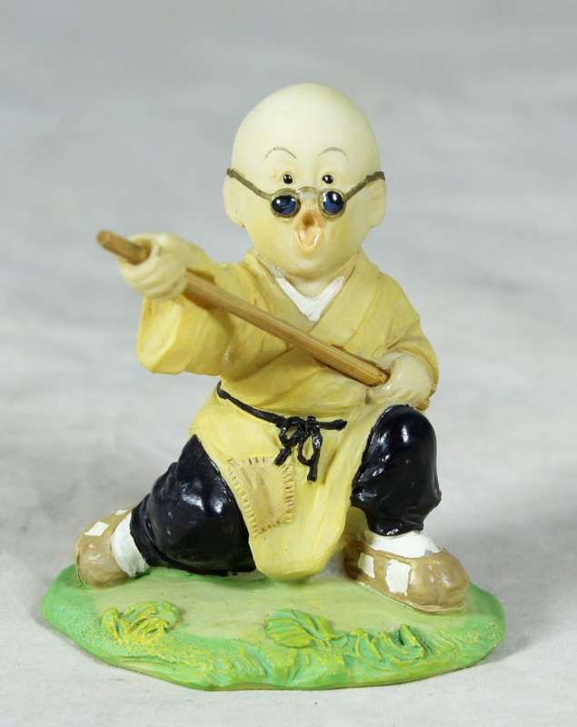 Baby Buddha - Monk with his Fighting Stick