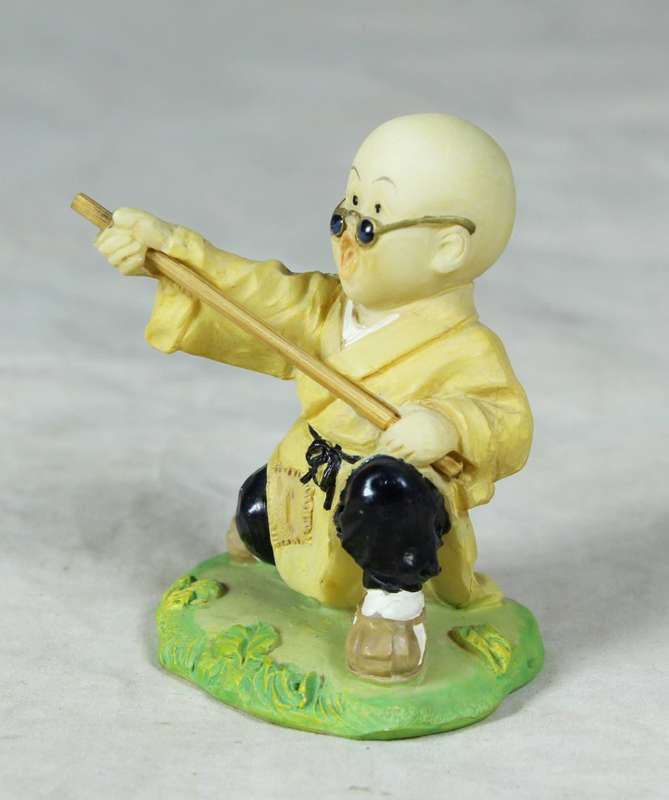 Baby Buddha - Monk with his Fighting Stick