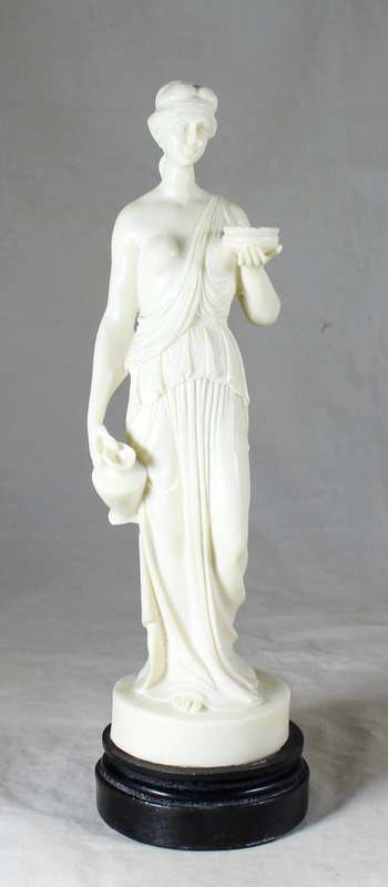 Detailed molded lady sculpture