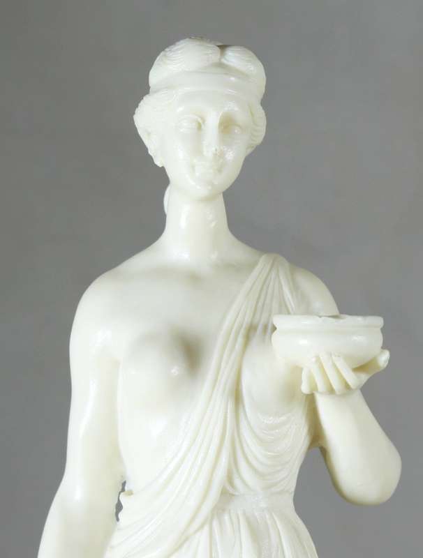 Detailed molded lady sculpture