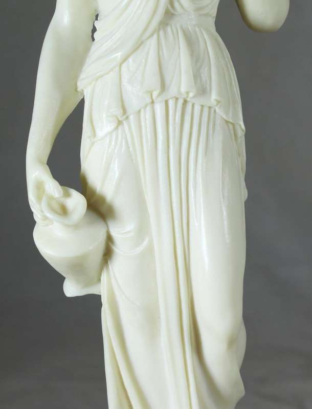 Detailed molded lady sculpture