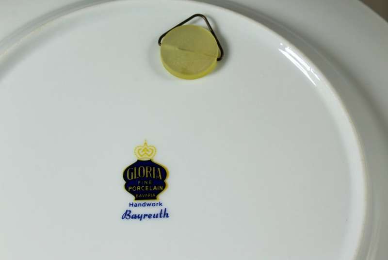 Gloria porcelain - Bavarian Bayreuth display plate  -
