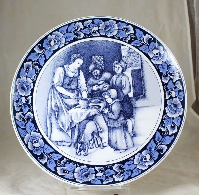 Delft special collectors display plate - Saying grace