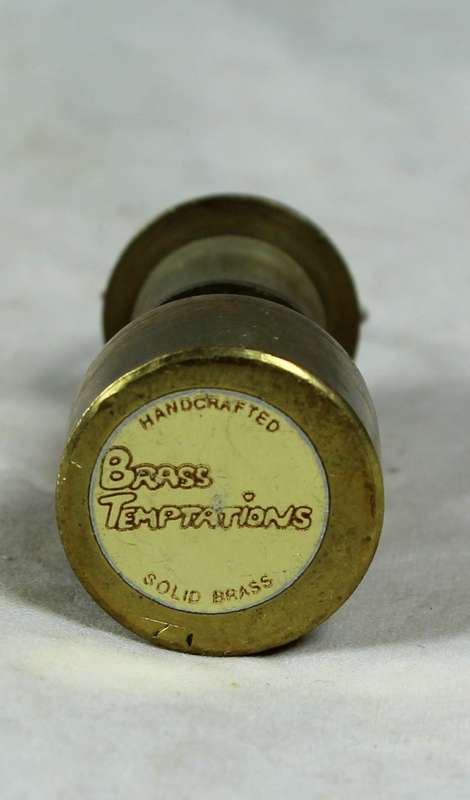 Miniature brass gas lamp