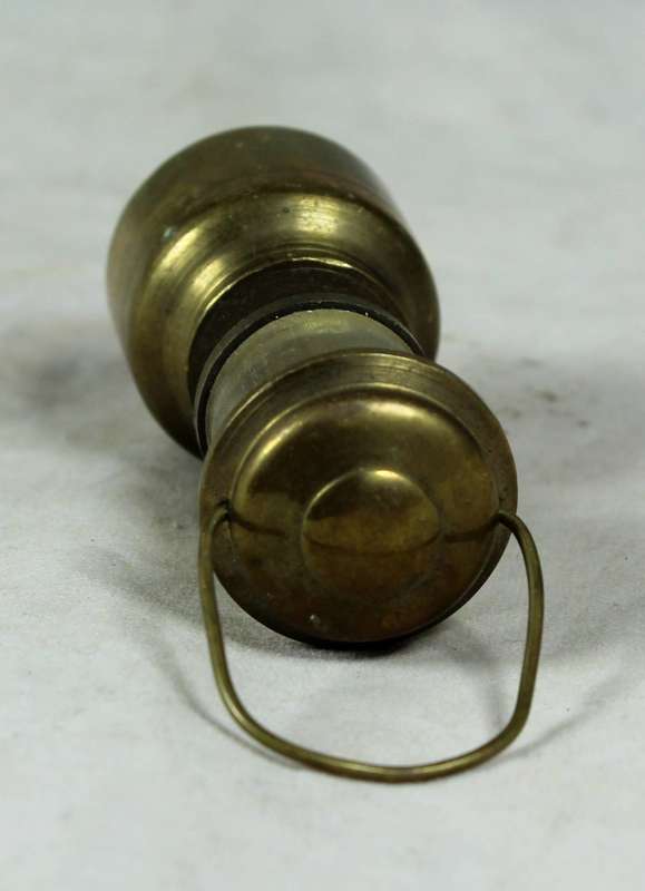 Miniature brass gas lamp