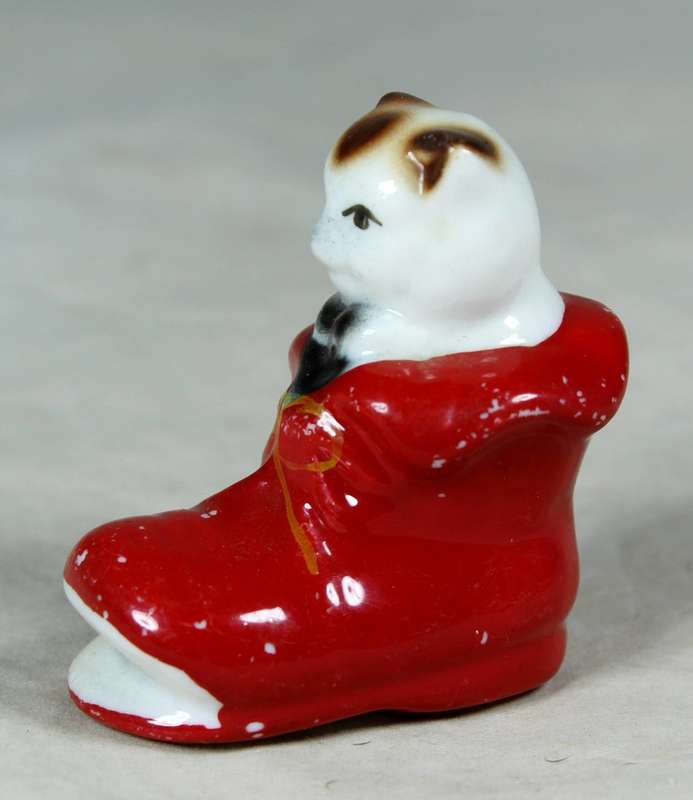 Miniature cat in a shoe