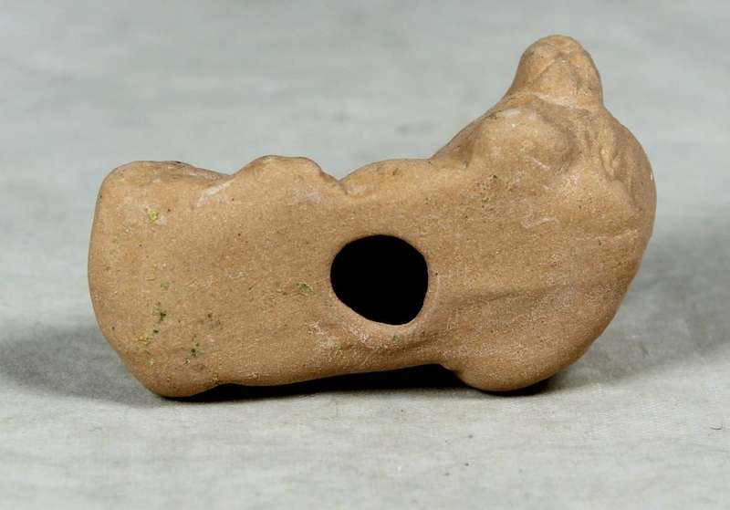 Miniature unglazed lion