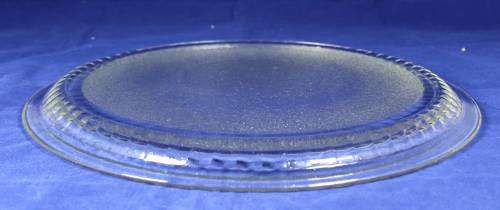 Large glass round serving tray