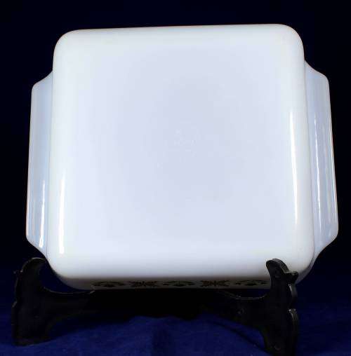 Anchor Hocking - square milk glass dish