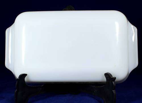 Anchor Hocking - rectangular milk glass dish