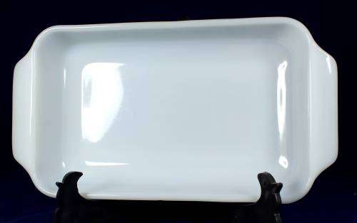 Anchor Hocking - rectangular milk glass dish