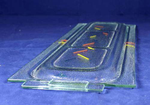 Very large glass sushi serving tray