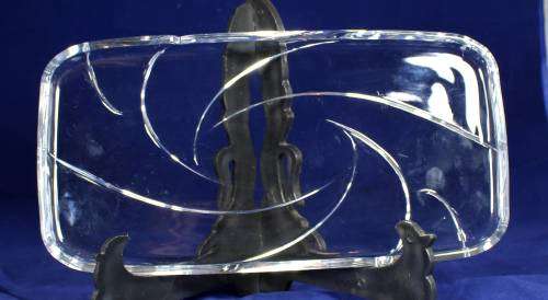 GLASS SERVING PLATTER - BID NOW!!