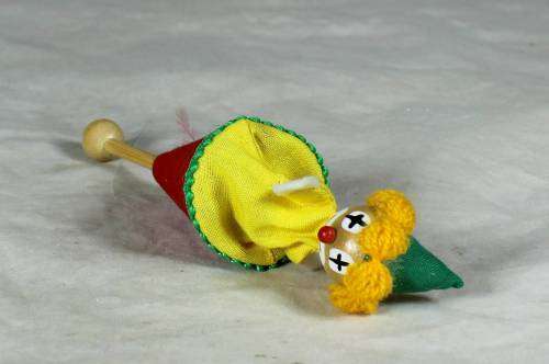 CLOWN IN A MOVING HANDLE
