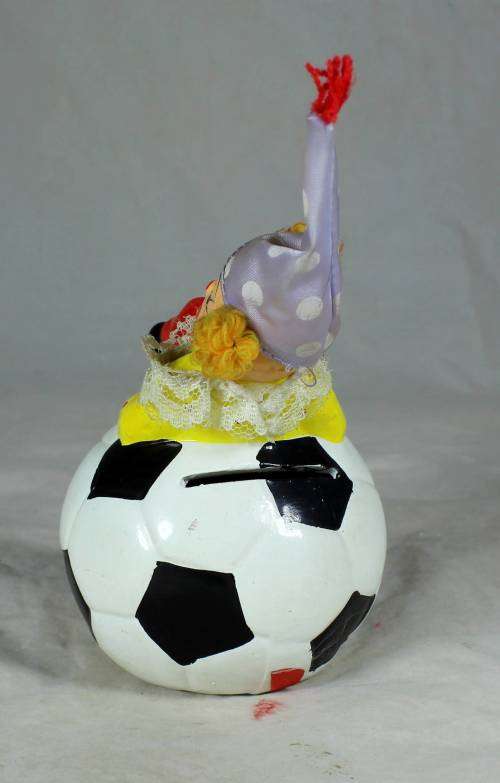 CLOWN SITTING ON A MONEY BOX BALL - BID NOW!!