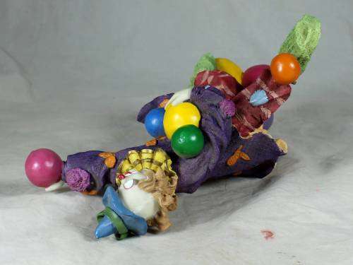CLOWN STANDING ON BALLS WHILE JUGGLING BALLS - BID NOW!!