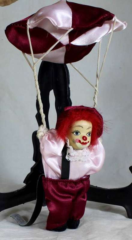 CLOWN HANGING FROM A PARACHUTE - BID NOW!!