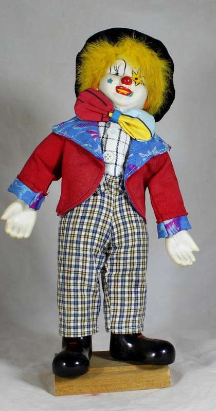 Clown on a stand