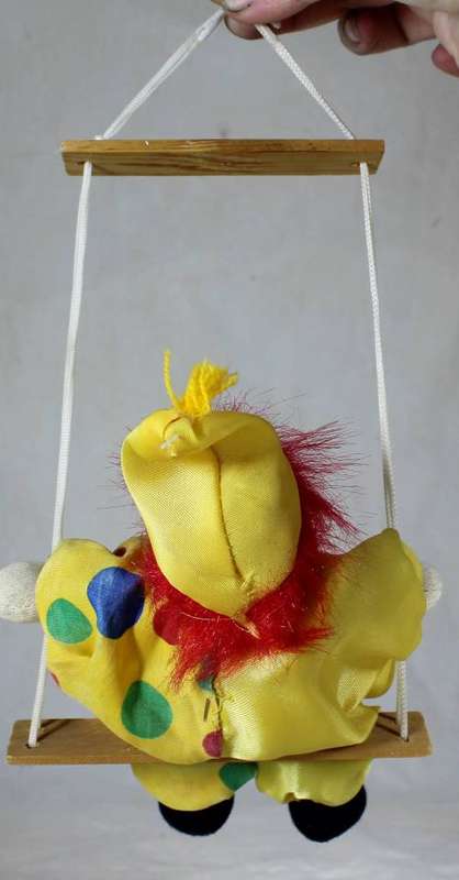 CLOWN SITTING ON A ROPE   - BID NOW!!