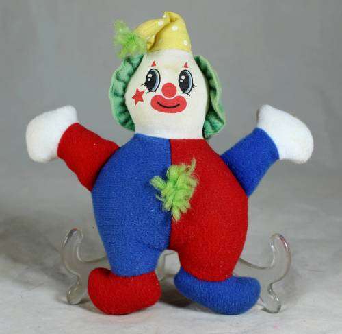 RED BLUE AND GREEN VELT CLOWN - BID NOW!!