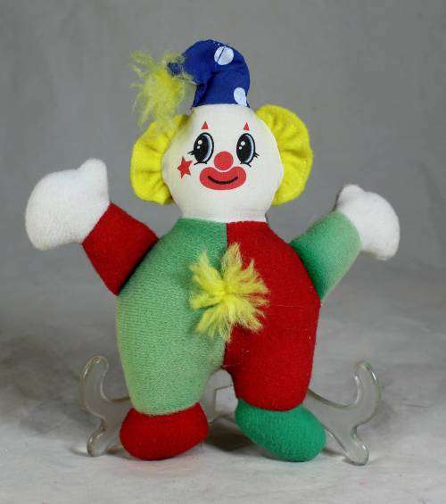 RED BLUE AND GREEN VELT CLOWN - BID NOW!!